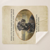 Loyal Black Lab Sherpa Deken (Voorkant (horizontaal))