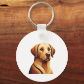Loyal Labrador Sleutelhanger (Achterkant)