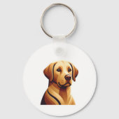 Loyal Labrador Sleutelhanger (Achterkant)