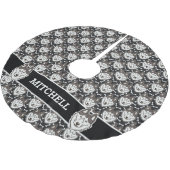 Loyal Siberian Husky Arctic Sled Dog Pet Puppy Kerstboom Rok (Gekanteld)