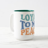 Loyal to My Peace Mugs & Cups (Devant gauche)