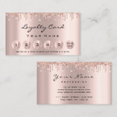 Loyalität 6 Makeutische Esthetikerin Eyelash Rose Visitekaartje (Voorkant / Achterkant)