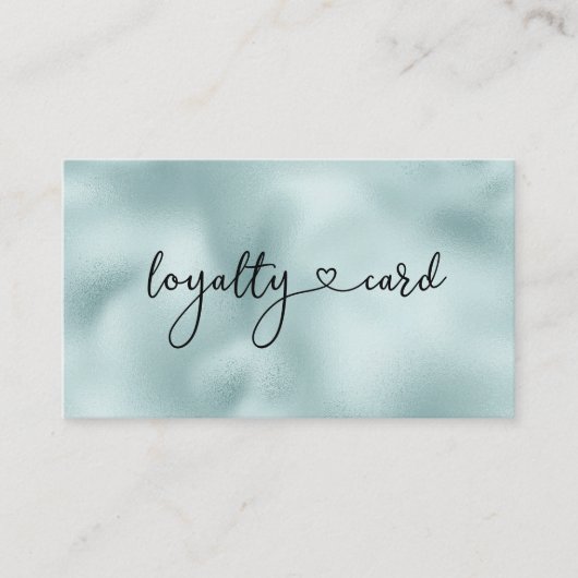 Loyalität Karte 5 Nails Lashes Beauty Blue Visitekaartje (Voorkant)