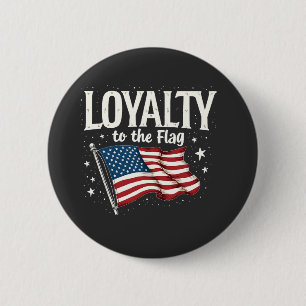 Loyaliteit aan de Amerikaanse vlag voor Veteranend Ronde Button 5,7 Cm
