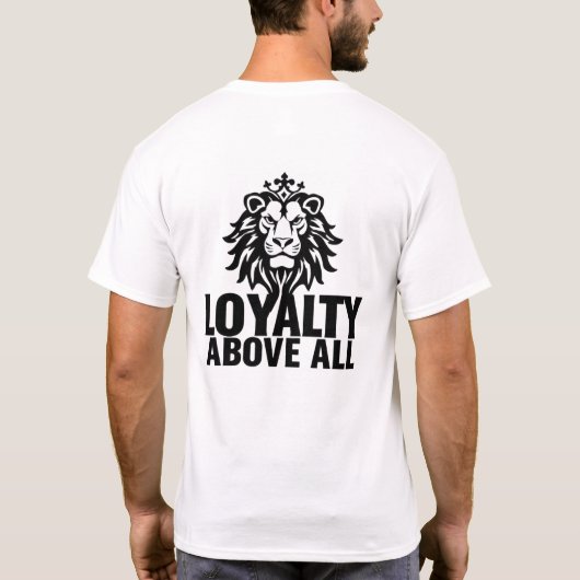 Loyaliteit boven alles Lion Crest T-shirt (Achterkant)