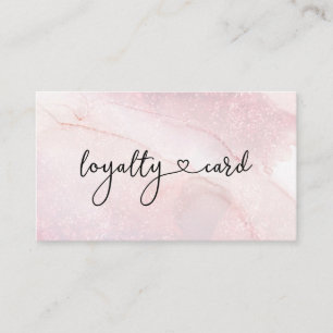 Loyaliteit Glitter Kaart 5 Nails Lashes Beauty Visitekaartje