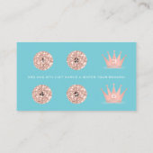 Loyaliteit Kaart 6 Punch Make-up Artiest Crown Blu (Achterkant)