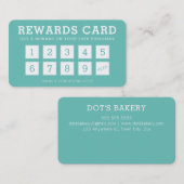 LOYALITEIT KAART schattig modern loyaliteit 10 min (Voorkant / Achterkant)