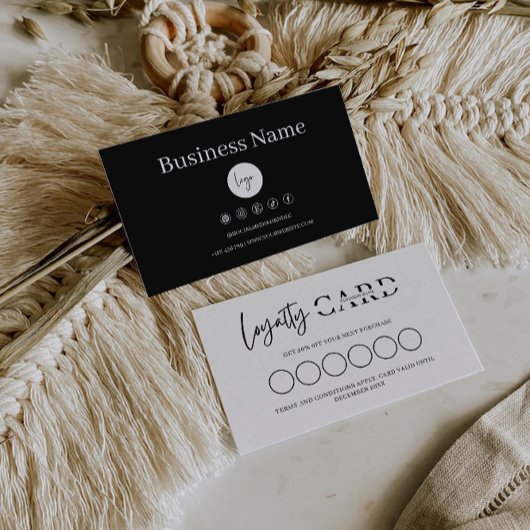 Loyaliteit Kaart Sjabloon, moderne klant loyalitei