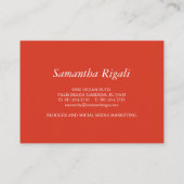 Loyaliteit Kaarten voor Business Red Dragonfly (Achterkant)