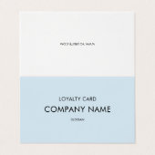 Loyaliteit Modern Minimalistisch Lichtgrijs Visitekaartjes (Buitenkant ongevouwen)