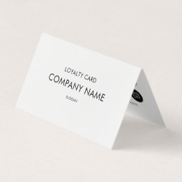 Loyaliteit Modern minimalistisch zwart-wit Visitekaartjes