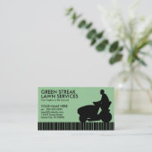 loyaliteit van de groene streak - grasdiensten klantenkaartje (Staand voorkant)