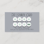 Loyaliteit van hondenpoten bij het verzorgen van h visitekaartje (Voorkant)