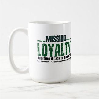 Loyaliteit wit koffiemok