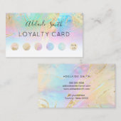 loyaliteitenkaart FAUX holografisch effect Visitekaartje (Voorkant / Achterkant)