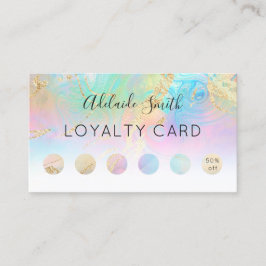 loyaliteitenkaart FAUX holografisch effect Visitekaartje