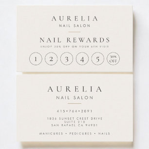 Loyaliteitskaart nagelstylist klantenkaartje