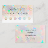 Loyaliteitskaart Opal Texture Visitekaartje (Voorkant / Achterkant)
