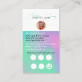 Loyaliteitskorting voor kleine bedrijven QR-code h Visitekaartje (Achterkant)