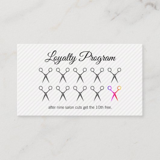 Loyaliteitsprogramma / Stylist Klantenkaartje (Voorkant)