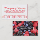 loyaliteitsprogramma voor fruitsmoothies klantenkaartje (Voorkant / Achterkant)