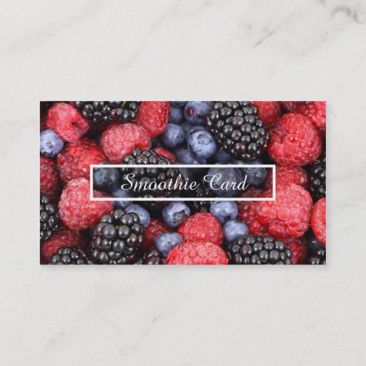 loyaliteitsprogramma voor fruitsmoothies klantenkaartje (Achterkant)