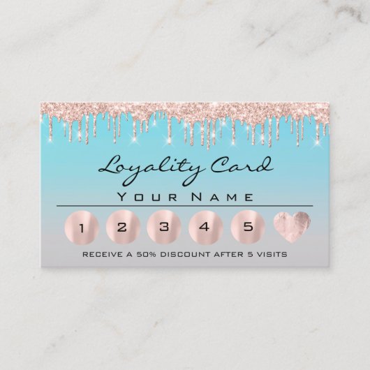 Loyaliy 6 Professional estheticien Roos Hartslag Visitekaartje (Voorkant)