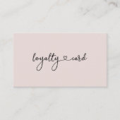 Loyalty 10 Nails Lashes Beauty Visitekaartje (Voorkant)