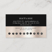 Loyalty 10 Nails Lashes Beauty Visitekaartje (Achterkant)