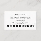 Loyalty 10 Nails Lashes Beauty Visitekaartje (Achterkant)