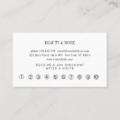 Loyalty 10 Nails Lashes Beauty Visitekaartje (Achterkant)