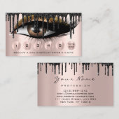 Loyalty 6 Makeup Makeup Eyelash Drift Black Gold Visitekaartje (Voorkant / Achterkant)