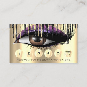 Loyalty 6 Makeup Makeup Eyelash Extension Paars Visitekaartje
