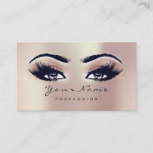 Loyalty Card 10 Makeup Lashes Extension Roos Gold (Voorkant)