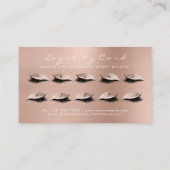 Loyalty Card 10 Makeup Lashes Extension Roos White (Achterkant)