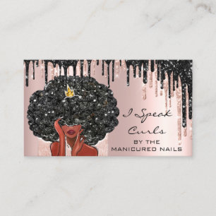 Loyalty Card 10 Punch Curly Hairdresser Roos Visitekaartje