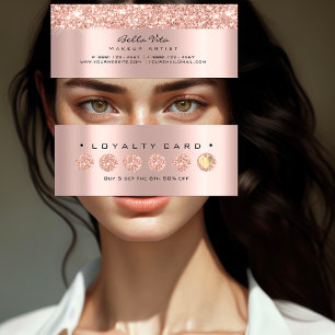 Loyalty Card 6 Punch Makeup Beauty Heart Roos Lux
