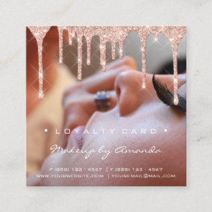 Loyalty Card 6 Punch Makeup Eyelash Foto Drivers