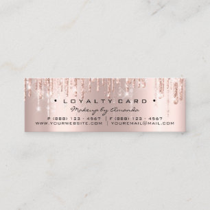 Loyalty Card 6 Punch Makeup Heart Roos Klein