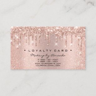 Loyalty Card 6 Punch Makeup Lashes Heart Roos Drip