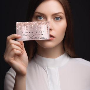 Loyalty Card 6 Punch Makeup Lashes Heart Roos Drip