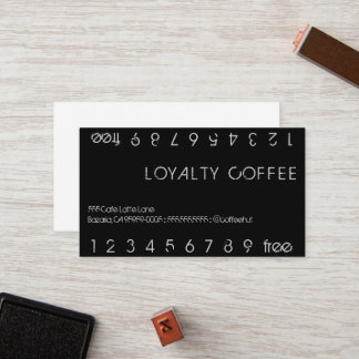 Loyalty Coffee Double Punch Card