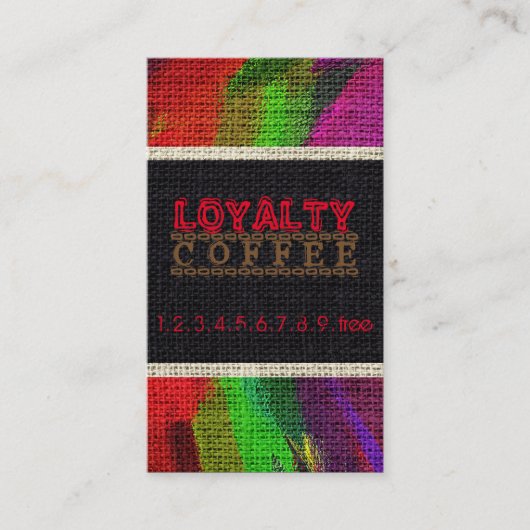 Loyalty Coffee Punch Burlap Kijk #12 (Voorkant)