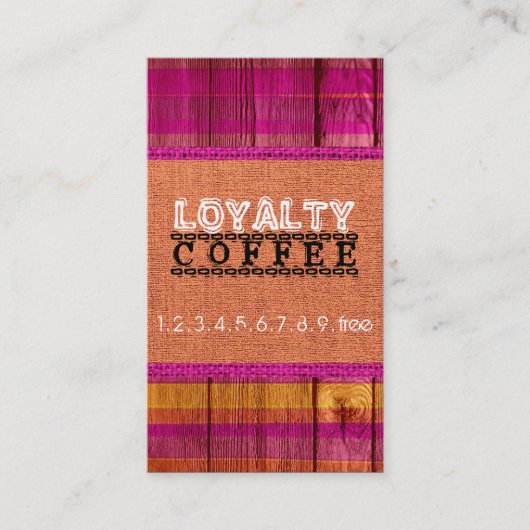 Loyalty Coffee Punch Burlap Kijk #24 (Voorkant)