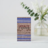 Loyalty Coffee Punch Burlap Kijk uit #4 (Staand voorkant)
