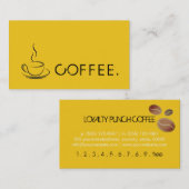 Loyalty Coffee Punch Deep Lemon Achtergrond (Voorkant / Achterkant)