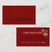 Loyalty Coffee Punch Deep Red Background (Voorkant / Achterkant)