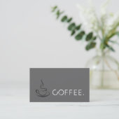 Loyalty Coffee Punch Modern Dim Gray Background (Staand voorkant)
