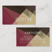 Loyalty Coffee Punch Modern Mosaic Pattern #2 (Voorkant / Achterkant)